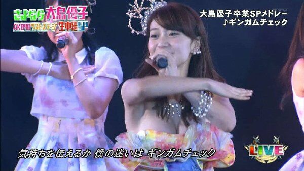 テレビ胸チラエロ画像