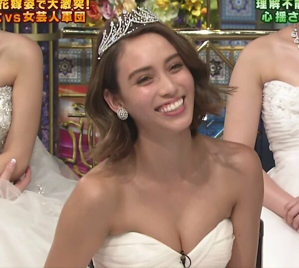 テレビ胸チラエロ画像