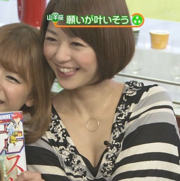 テレビ胸チラエロ画像