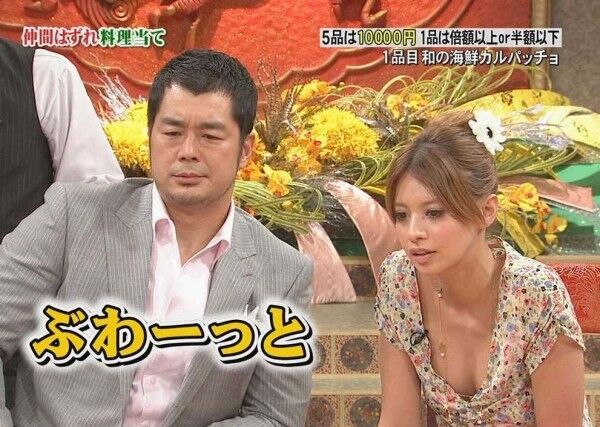 テレビ胸チラエロ画像
