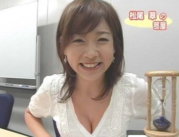 テレビ胸チラエロ画像
