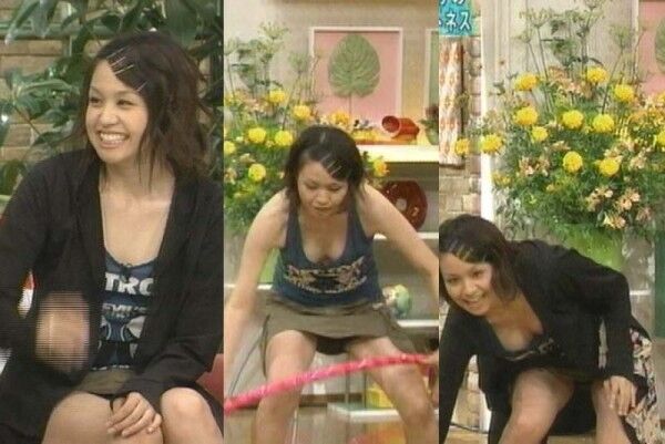 テレビ胸チラエロ画像