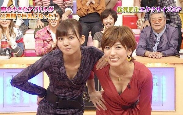 テレビ胸チラエロ画像