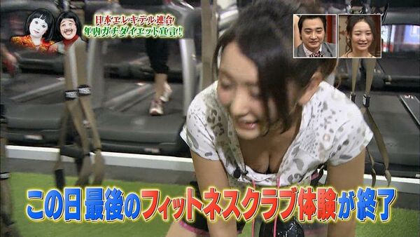 テレビ胸チラエロ画像