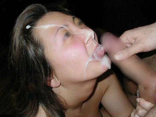 素人顔射エロ画像