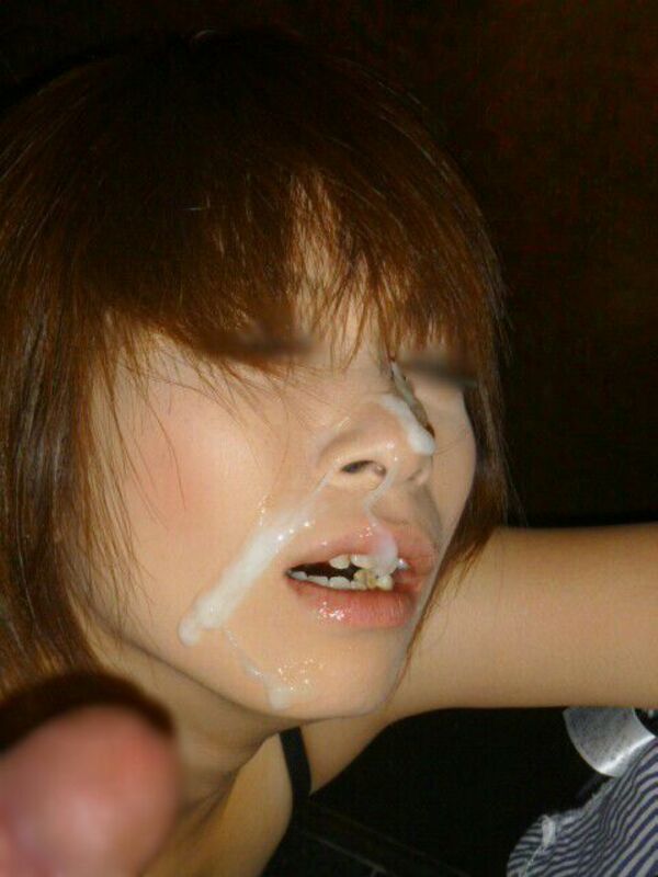 素人顔射エロ画像