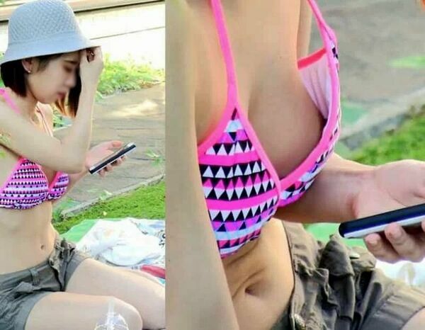 乳首チラエロ画像