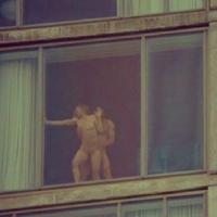 ベランダに見えるエロい風景