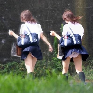 【パンチラ動画】巻き上がる風と巻き上がるスカート。そして見えてくるものとは・・・のサムネイル