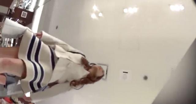 ブランドを身にまとう激カワセレブお姉さんが盗撮おじさんに高級パンティーを何枚も食されるwのサムネイル