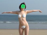 裸にボディペイントで堂々と街を歩く変態たちがかなり異常！！