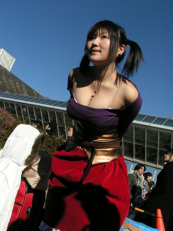 おっぱい強調し過ぎてポロリ寸前のコスプレイヤーｗｗのサムネイル