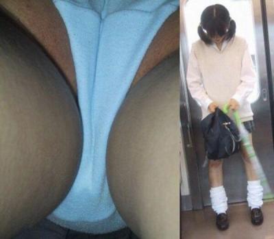 JKマンスジ画像まとめ！制服JKのワレメに食い込んだパンツ盗撮がエロすぎる！のサムネイル画像