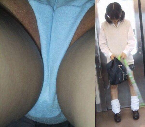 JKマンスジ画像まとめ！制服JKのワレメに食い込んだパンツ盗撮がエロすぎる！のサムネイル