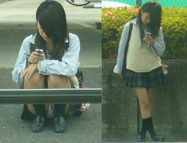 JKしゃがみパンチラ 31枚目