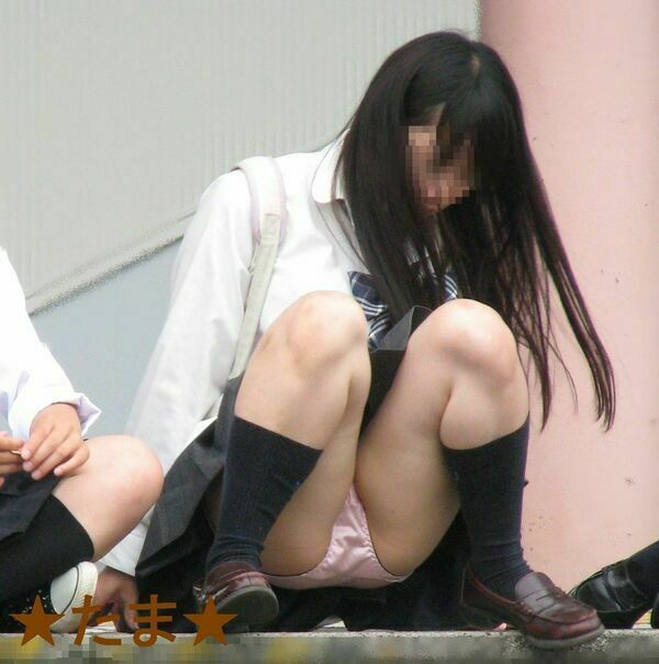 JKしゃがみパンチラ 63枚目