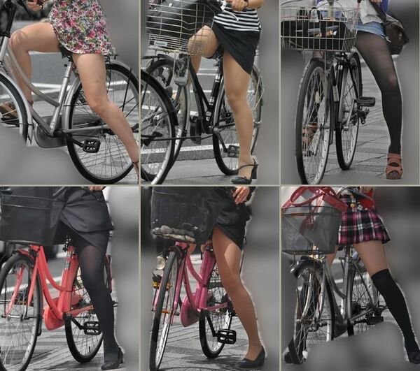 自転車太ももエロ 39枚目