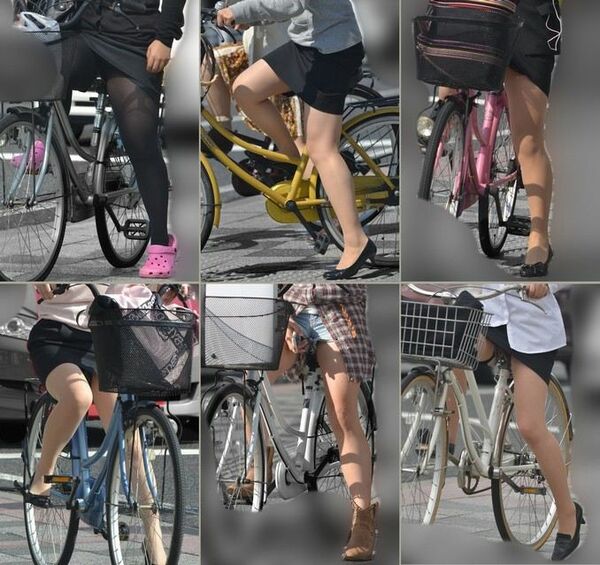 自転車太ももエロ 40枚目